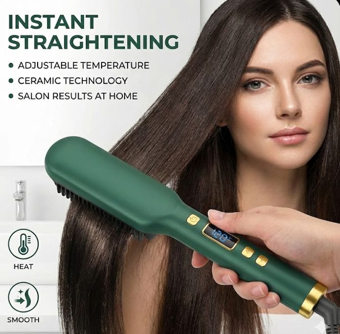 Hair straightning Brush