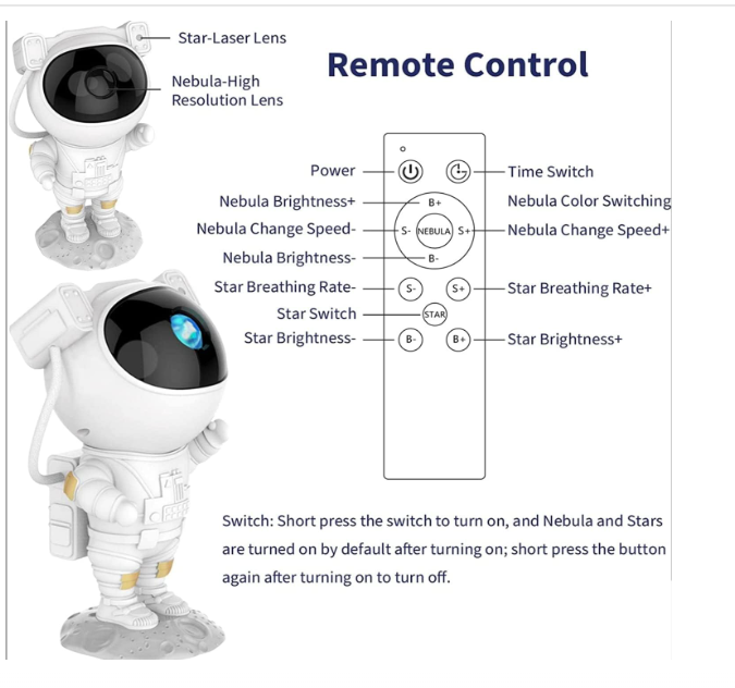 Astronaut Galaxy Projector